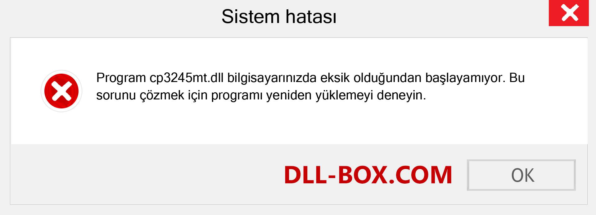 cp3245mt.dll dosyası eksik mi? Windows 7, 8, 10 için İndirin - Windows'ta cp3245mt dll Eksik Hatasını Düzeltin, fotoğraflar, resimler